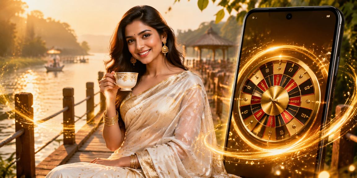 বান্দরবানে শাড়ি পরিহিতা নারী রুলেট গেম খেলছেন