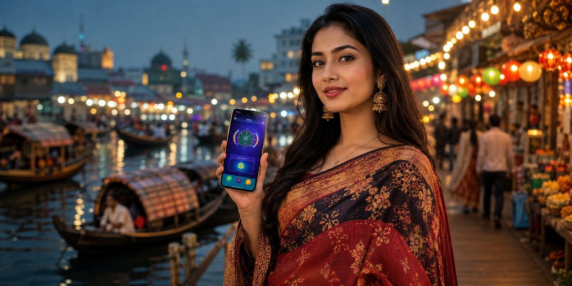 বরিশালের নাইট মার্কেটে টস প্রেডিকশন অডস বিশ্লেষণ করছেন ব্যবহারকারী