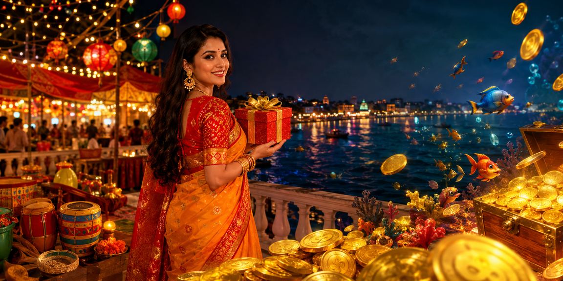 রংপুরে পহেলা বৈশাখ উপলক্ষে ফিশিং গেম খেলছেন অংশগ্রহণকারীরা