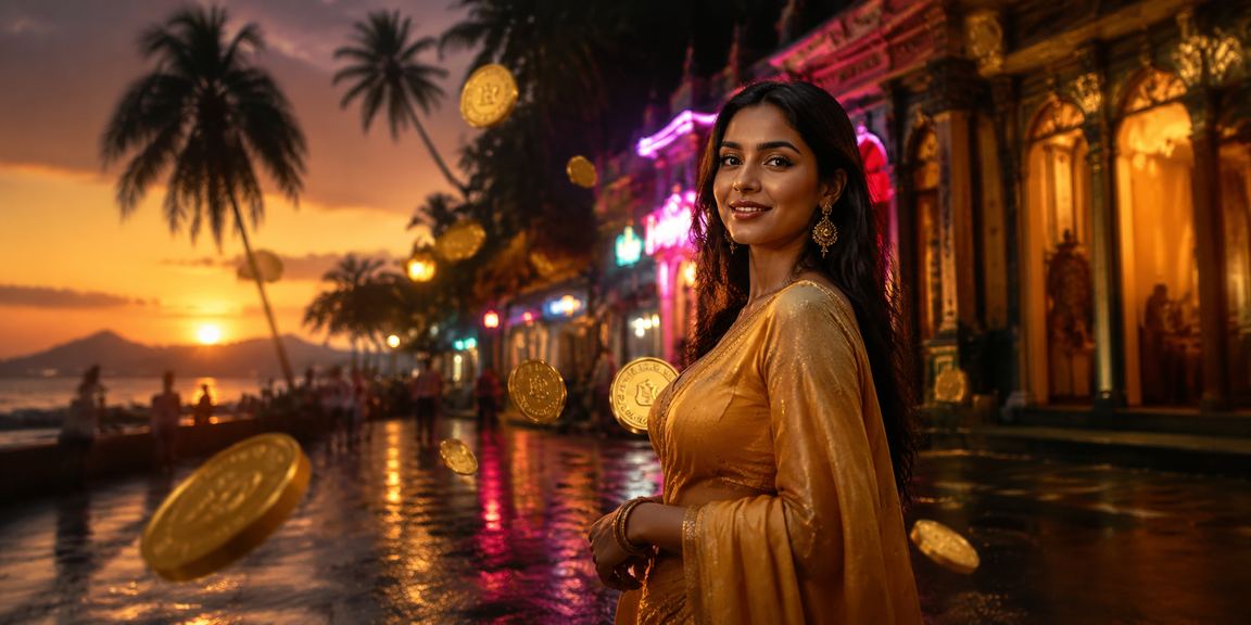 সেন্ট মার্টিনের সমুদ্র সৈকতে ভিআইপি বোনাস উপভোগ করছেন একজন খেলোয়াড়